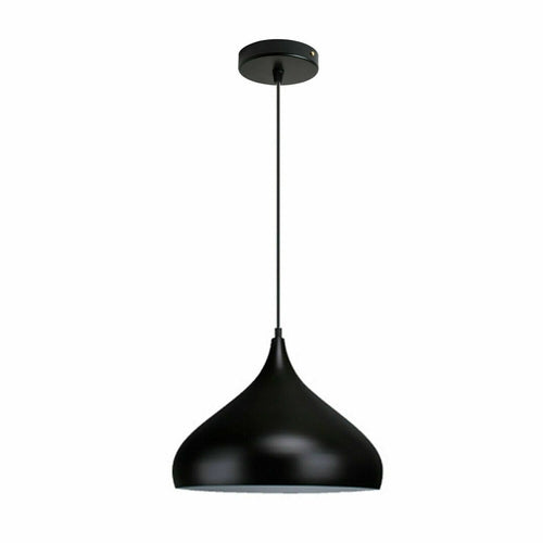 Retro Industrial Black Ceiling Pendant Light Metal Lamp Shade With