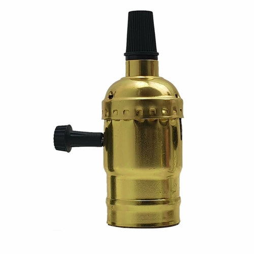 E27 Screw Vintage Switch Bulb Holder Industrial Antique~3422