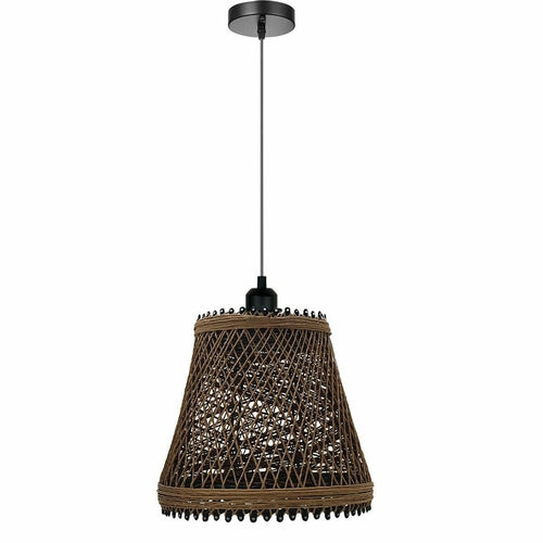 Rattan Wicker Ceiling Pendant Light Shade Hanging Light Antique décor
