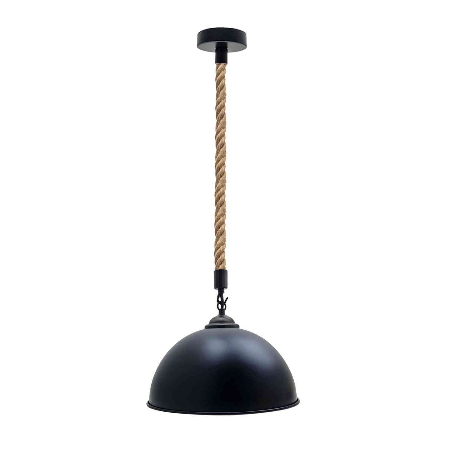 40cm Large Dome Shaded Hemp Rope Pendant Light ~6564-11