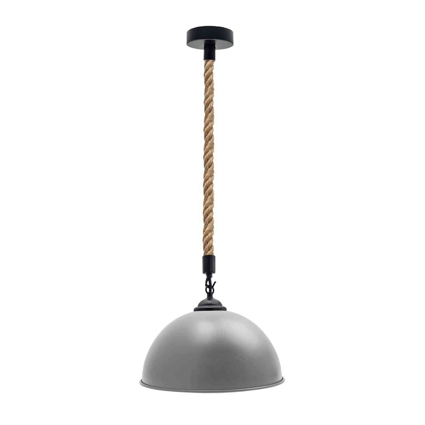 40cm Large Dome Shaded Hemp Rope Pendant Light ~6564-9