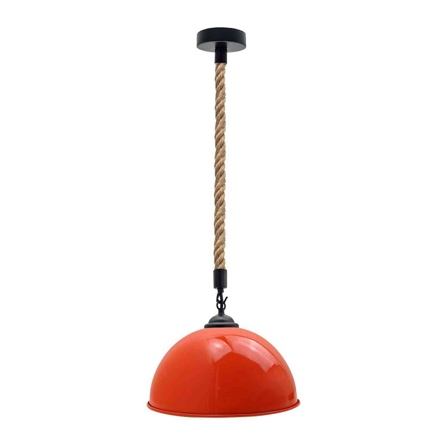 40cm Large Dome Shaded Hemp Rope Pendant Light ~6564-7