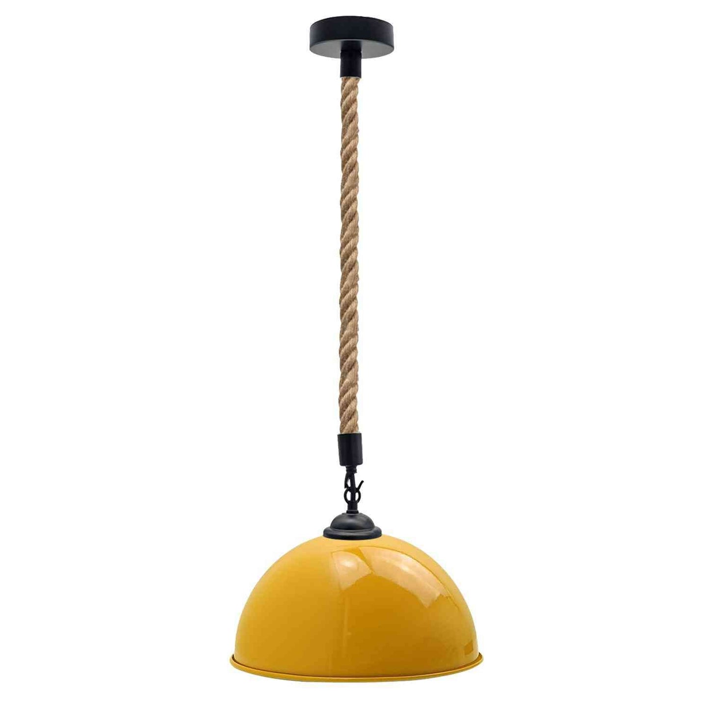 40cm Large Dome Shaded Hemp Rope Pendant Light ~6564-5