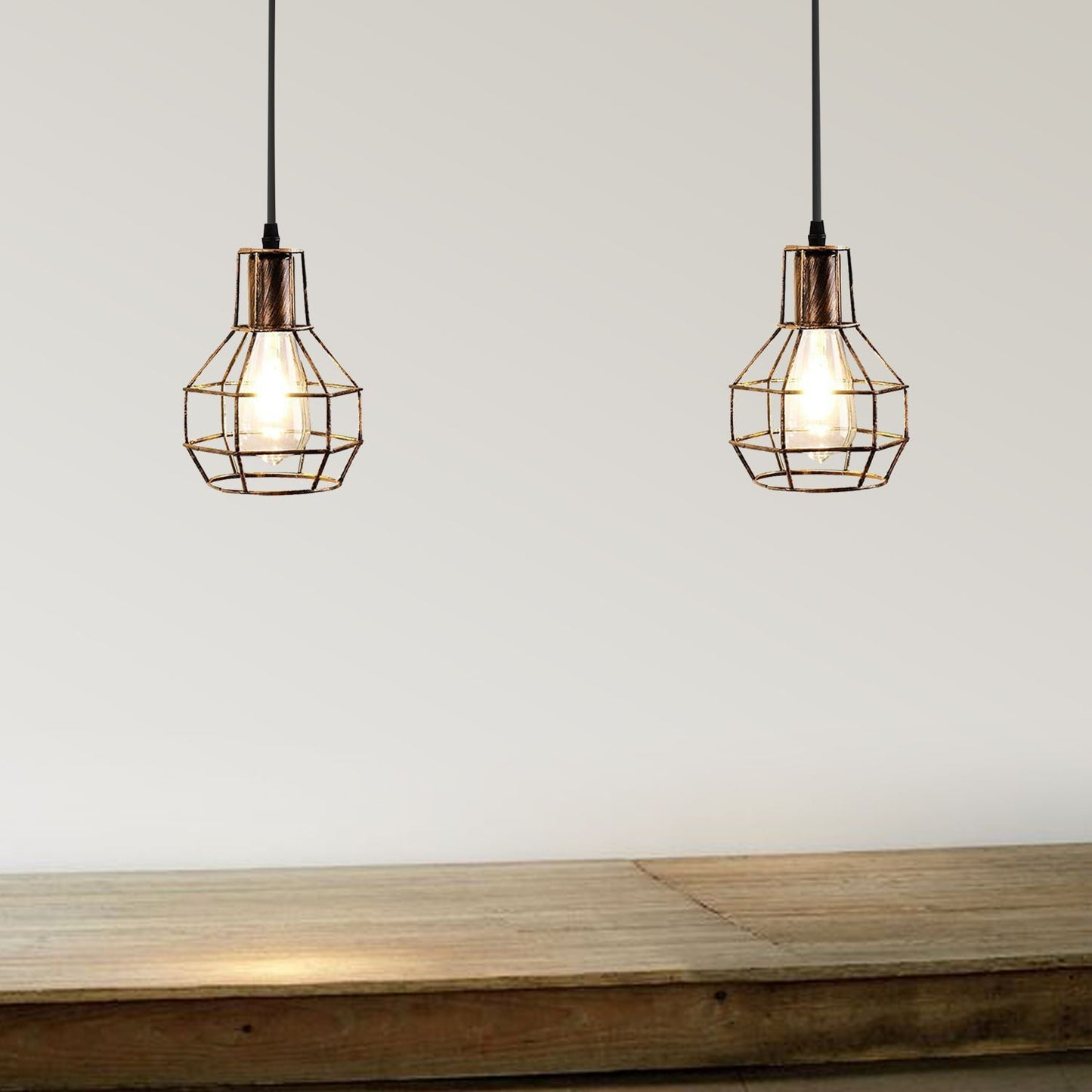 Metal Cage 2 Way Spider Hanging Light~3390