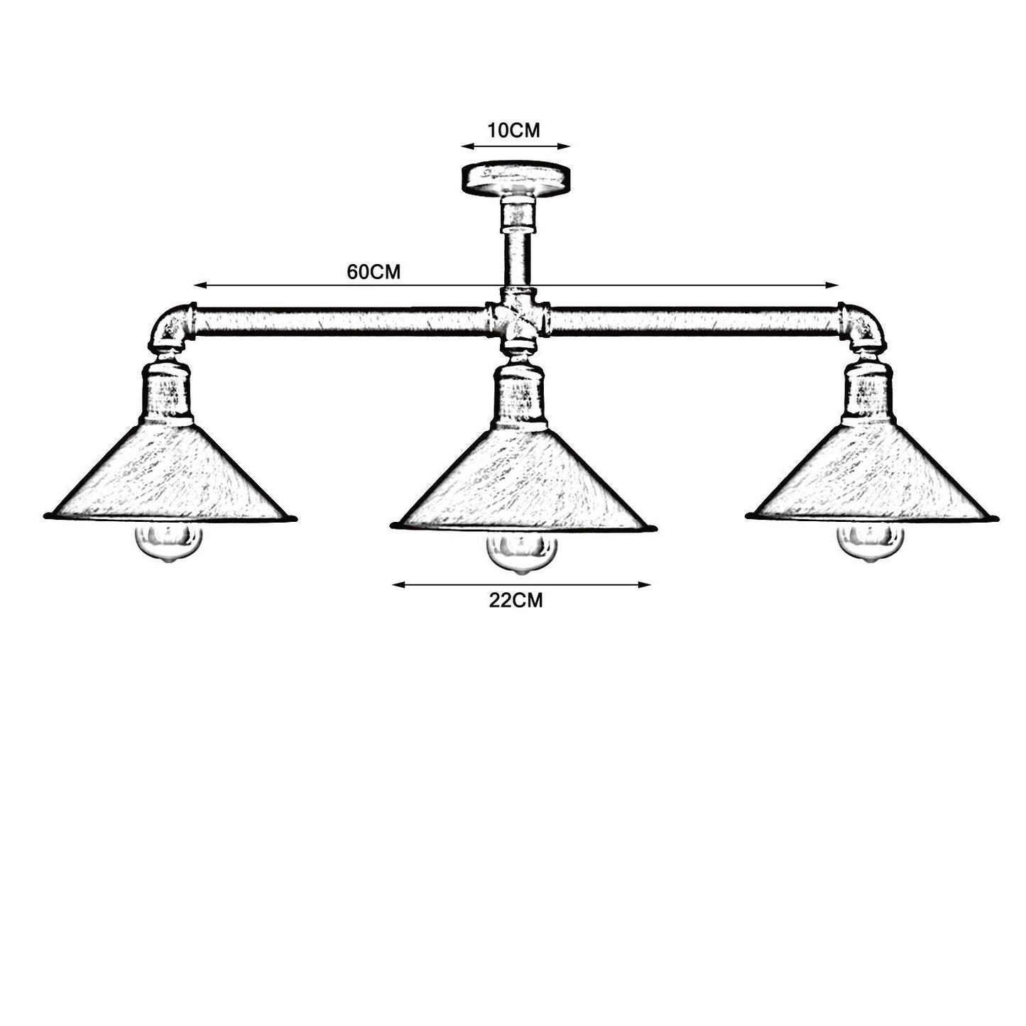 Steampunk Ceiling  Lights ~ 3526