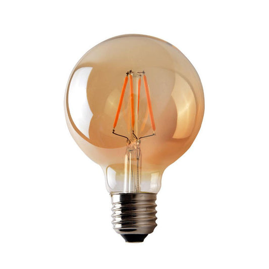 Vintage LED Bulb E27 G80 Dimmable 4W Globe Light Warm White ~3377