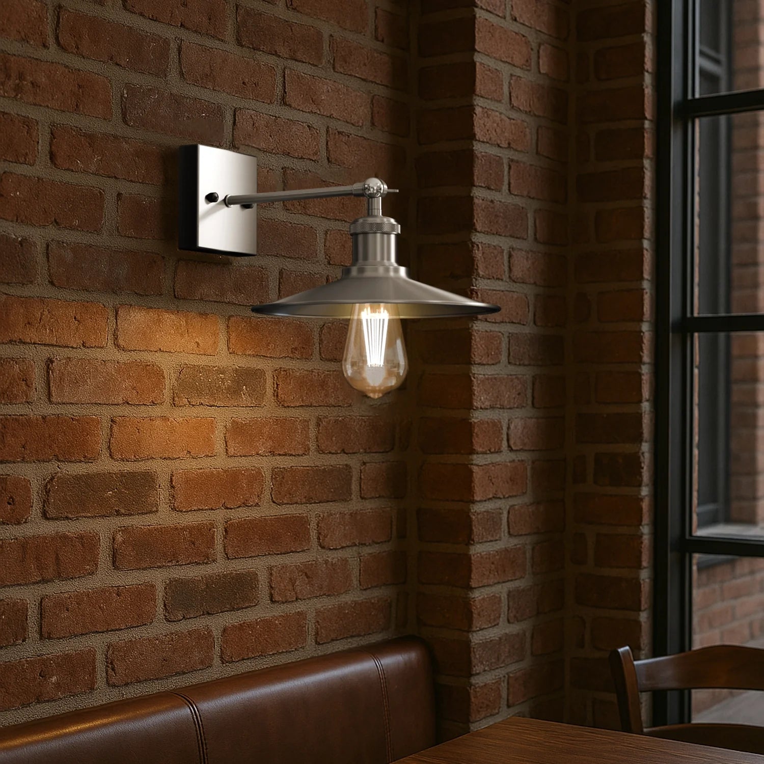 Satin Nickel Wall Light Lamp Sconces Living Room Home Decor ~5953-2