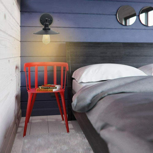 Black Finish Simple Flat Wall Light ~1503