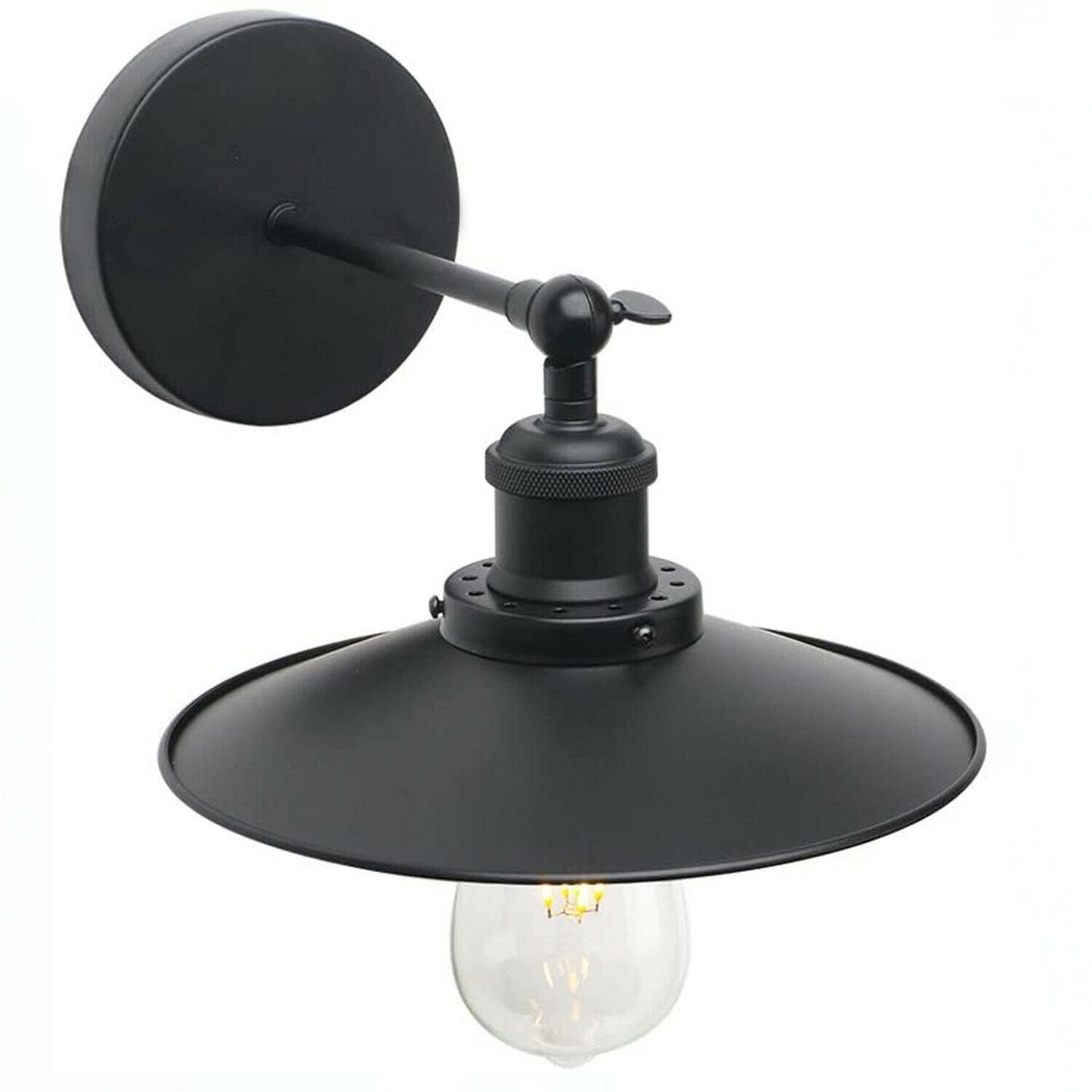 Black Finish Simple Flat Wall Light ~1503