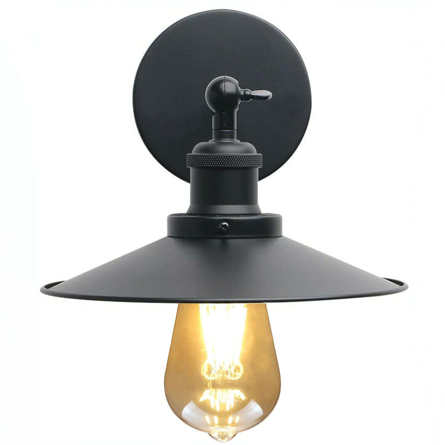 Black Finish Simple Flat Wall Light ~1503