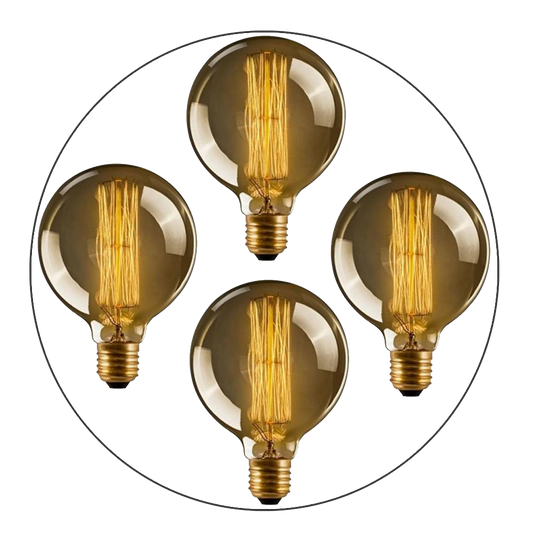 Industrial Light Bulb G95 Edison E27 4W Filament Warm White 2700K~2272