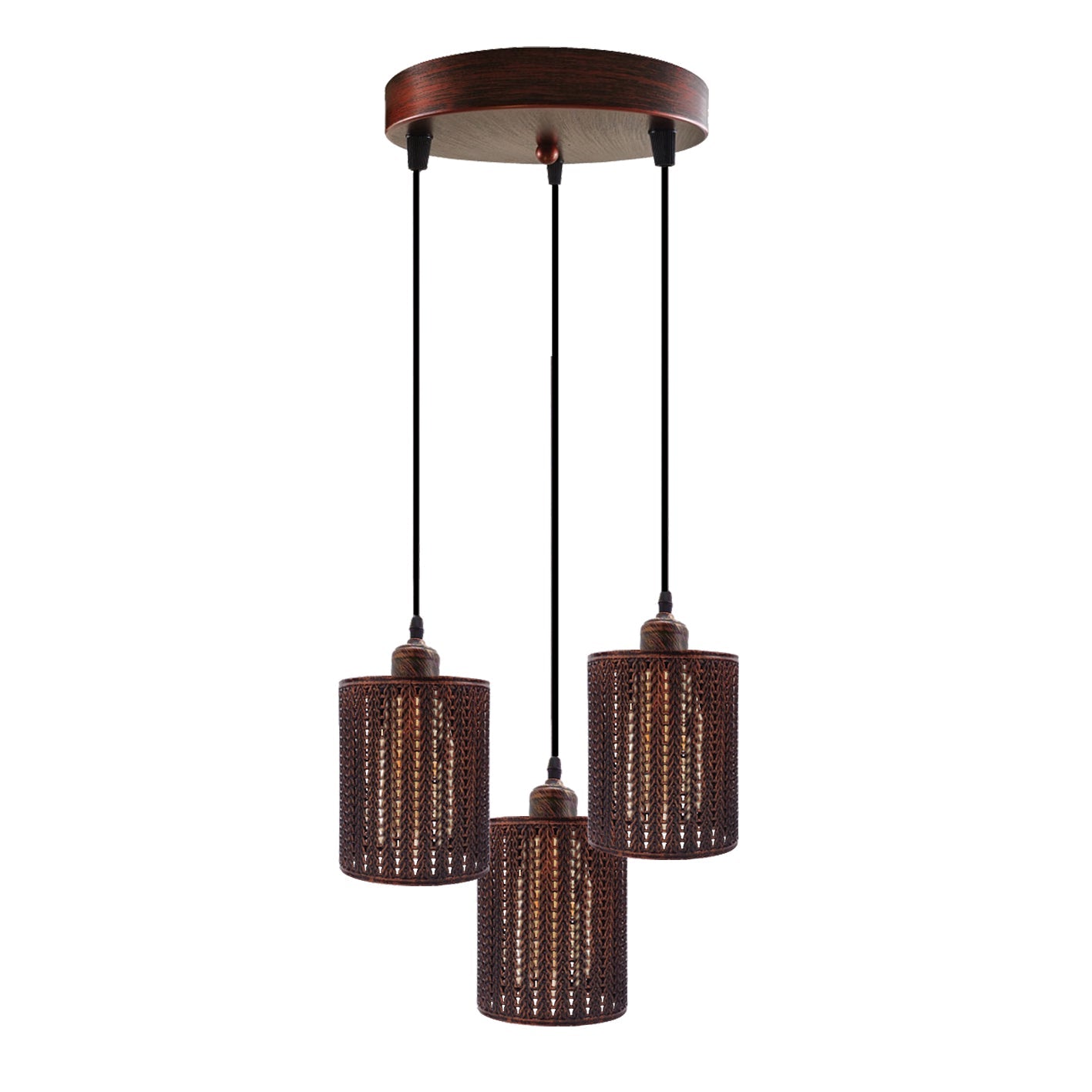 Brass Three Pendant Light Fixture~3987-5