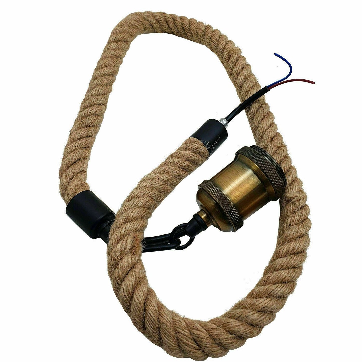 Hemp Rope 1 Head Pendant Ceiling Light Retro Lamp~1522