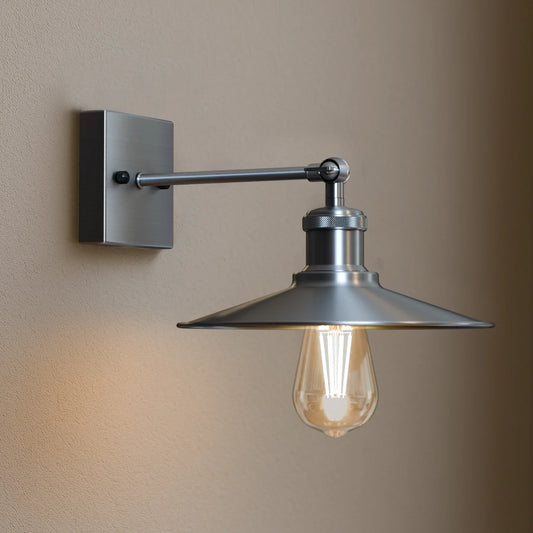 Satin Nickel Wall Light Lamp Sconces Living Room Home Decor ~5953-0