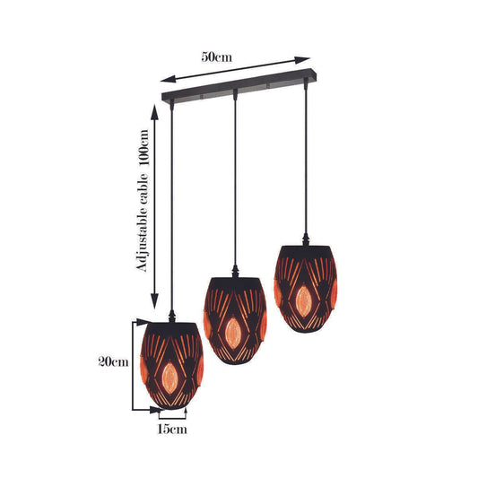 Modern 3 Head Ceiling Pendant Light Chandelier Hanging Light~2549