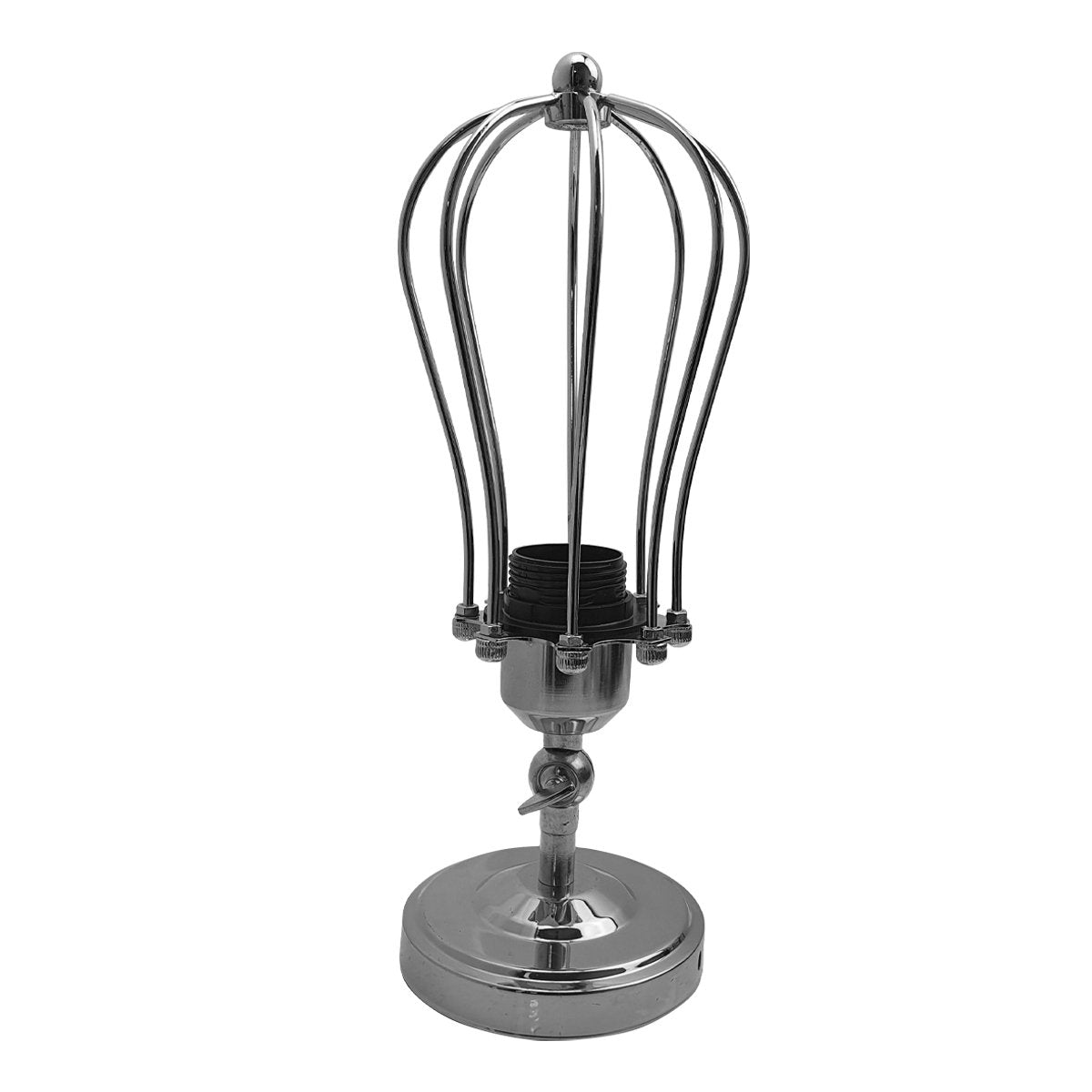Modern Industrial Chrome Flex Arm Retro Light Cage Ceiling Fixtures