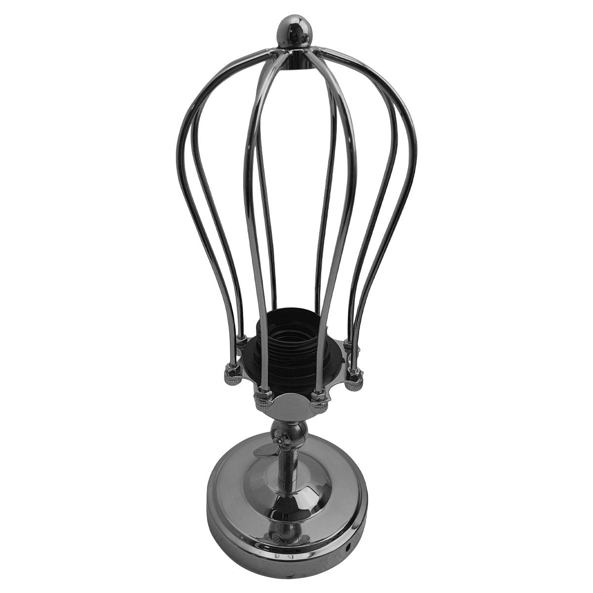 Modern Industrial Chrome Flex Arm Retro Light Cage Ceiling Fixtures
