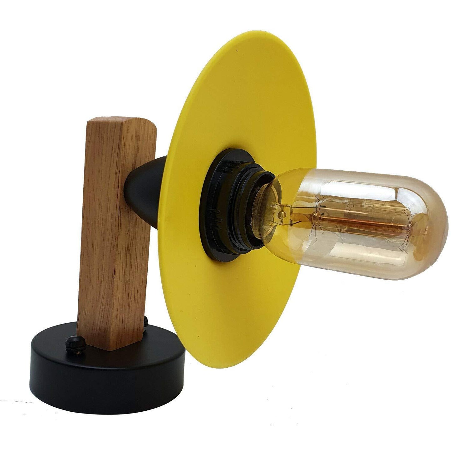LEDSon industrial vintage Wood Wall Light fixtures E27 Uk Holder ~2511