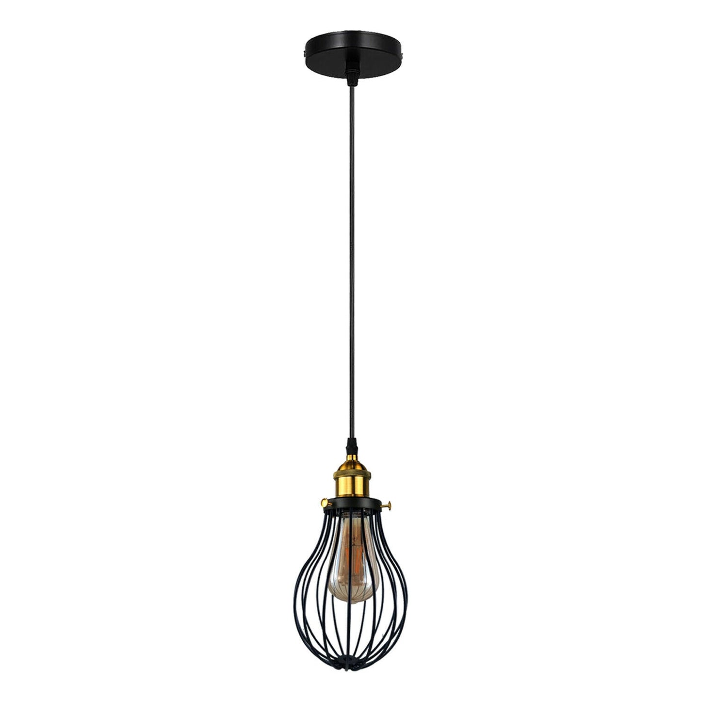 Industrial Black hanging Pendant Ceiling Light Cover Decorative Cage