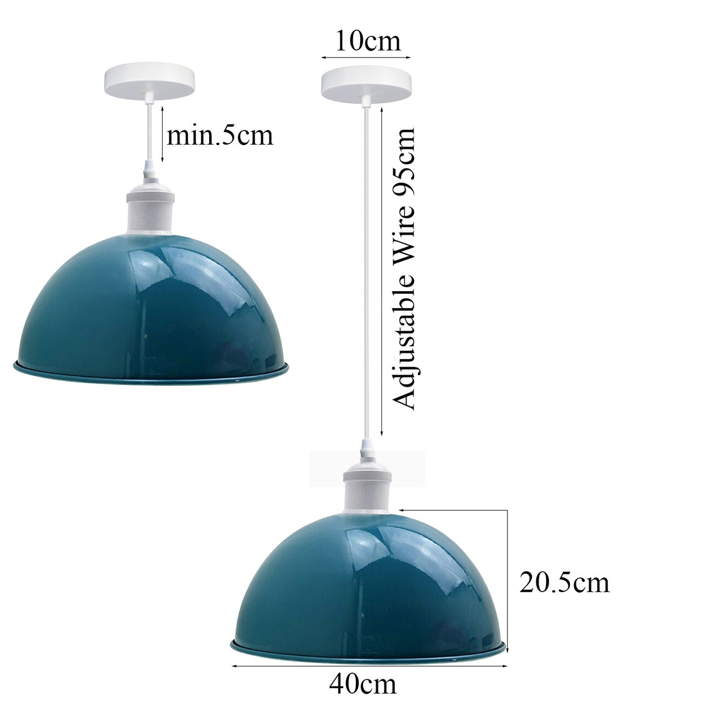 Adjustable Pendant Light 3 PCS -Metal Shade~3577