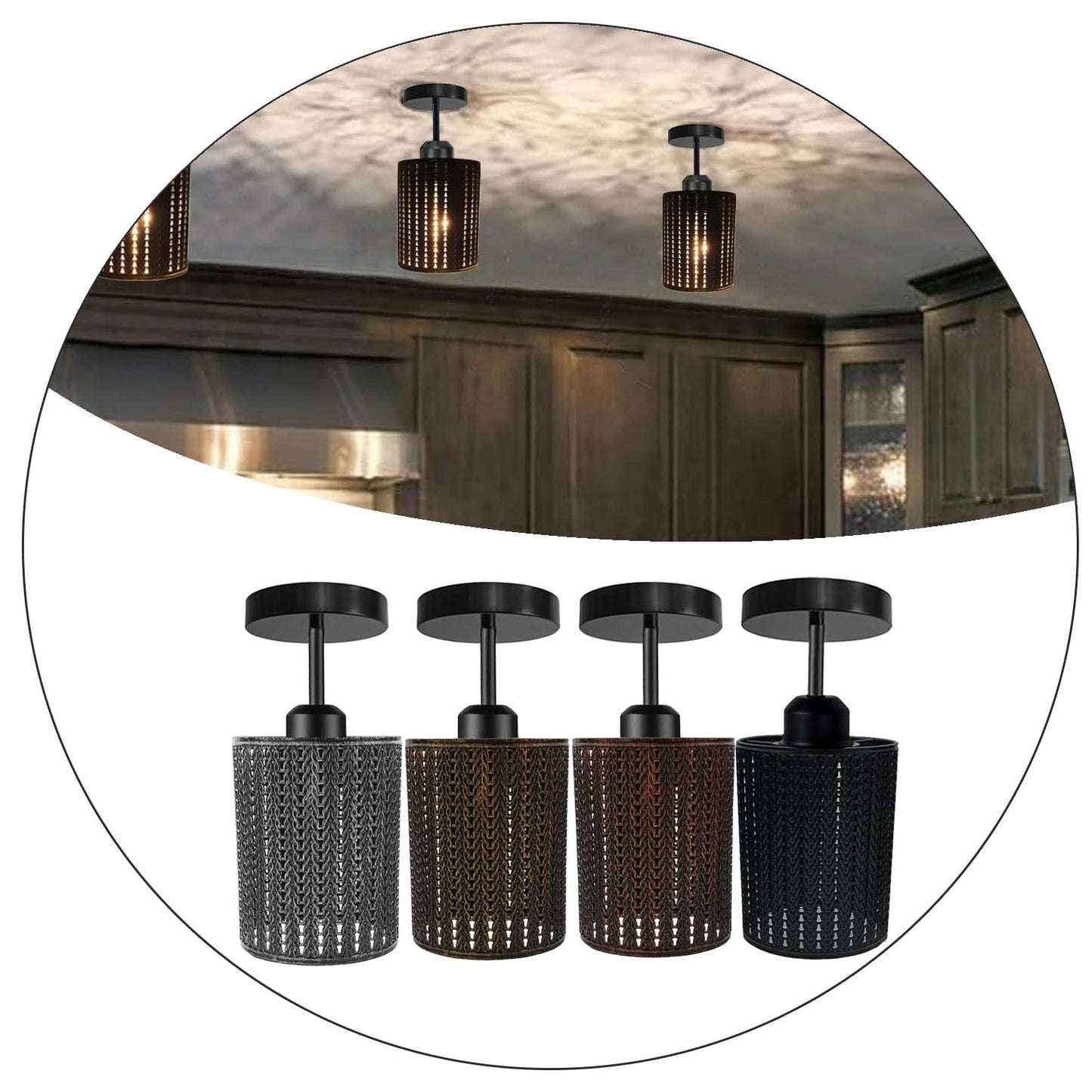 Industrial Wire Light Shade ~3211