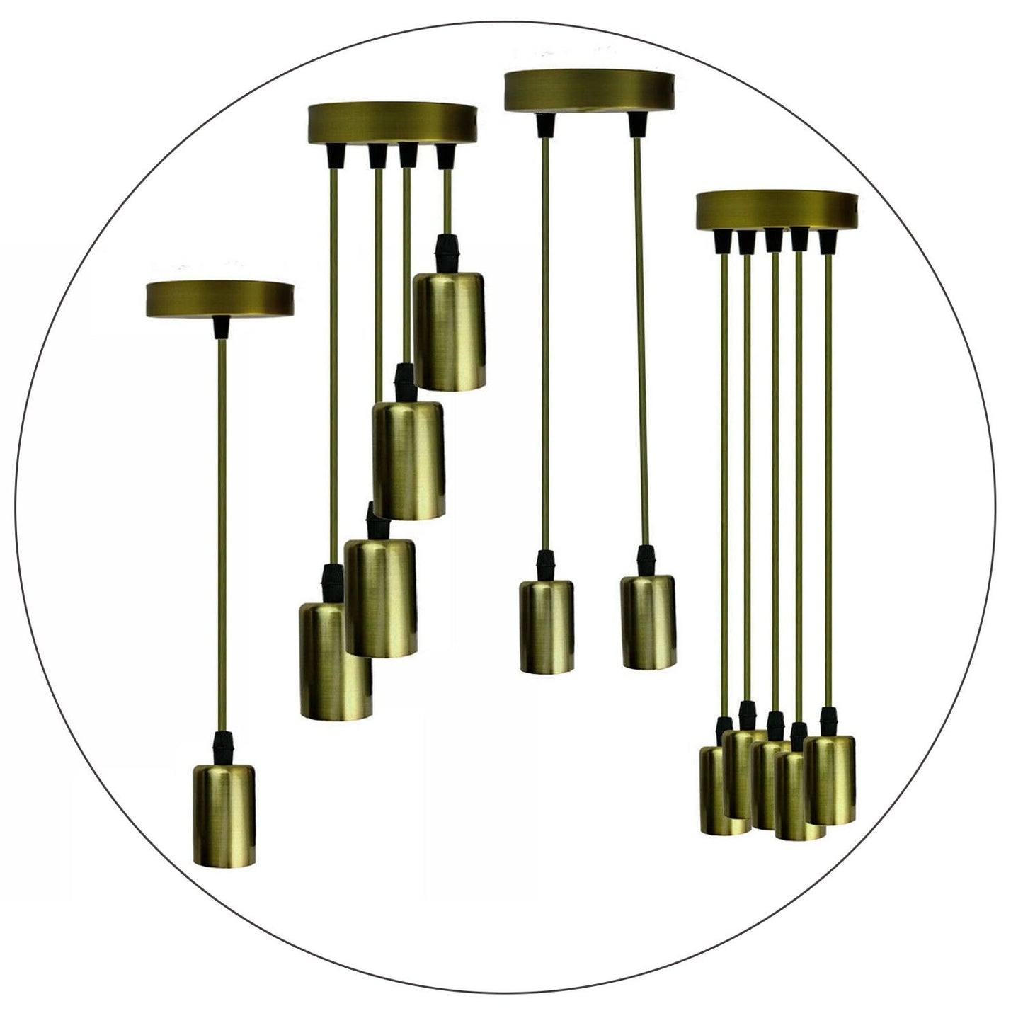 Modern golden Ceiling Light E27 Holder Pendant Lights~1294