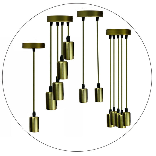 Modern golden Ceiling Light E27 Holder Pendant Lights~1294