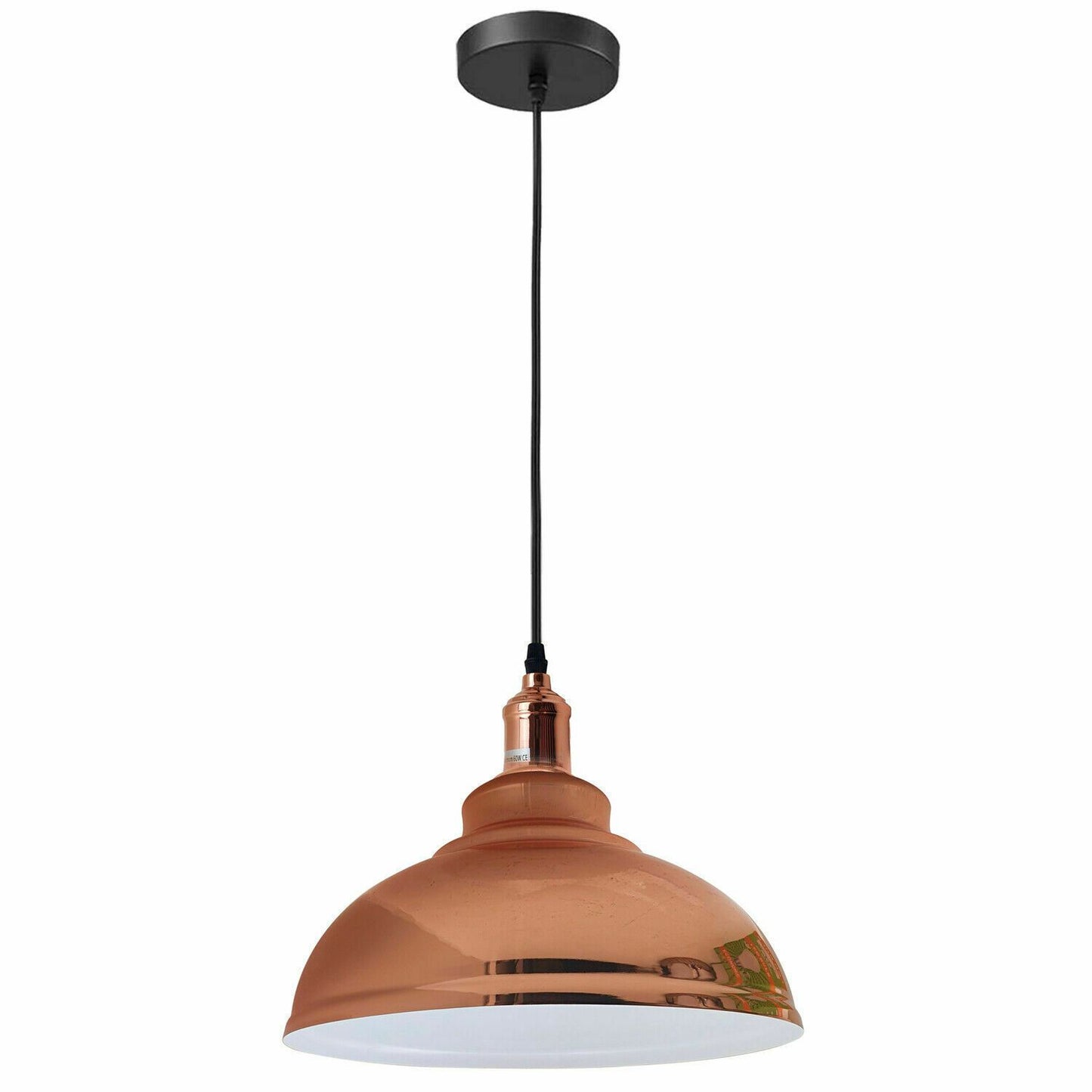 Metal Pendant Light - Rose Gold, E27 Base ~1932