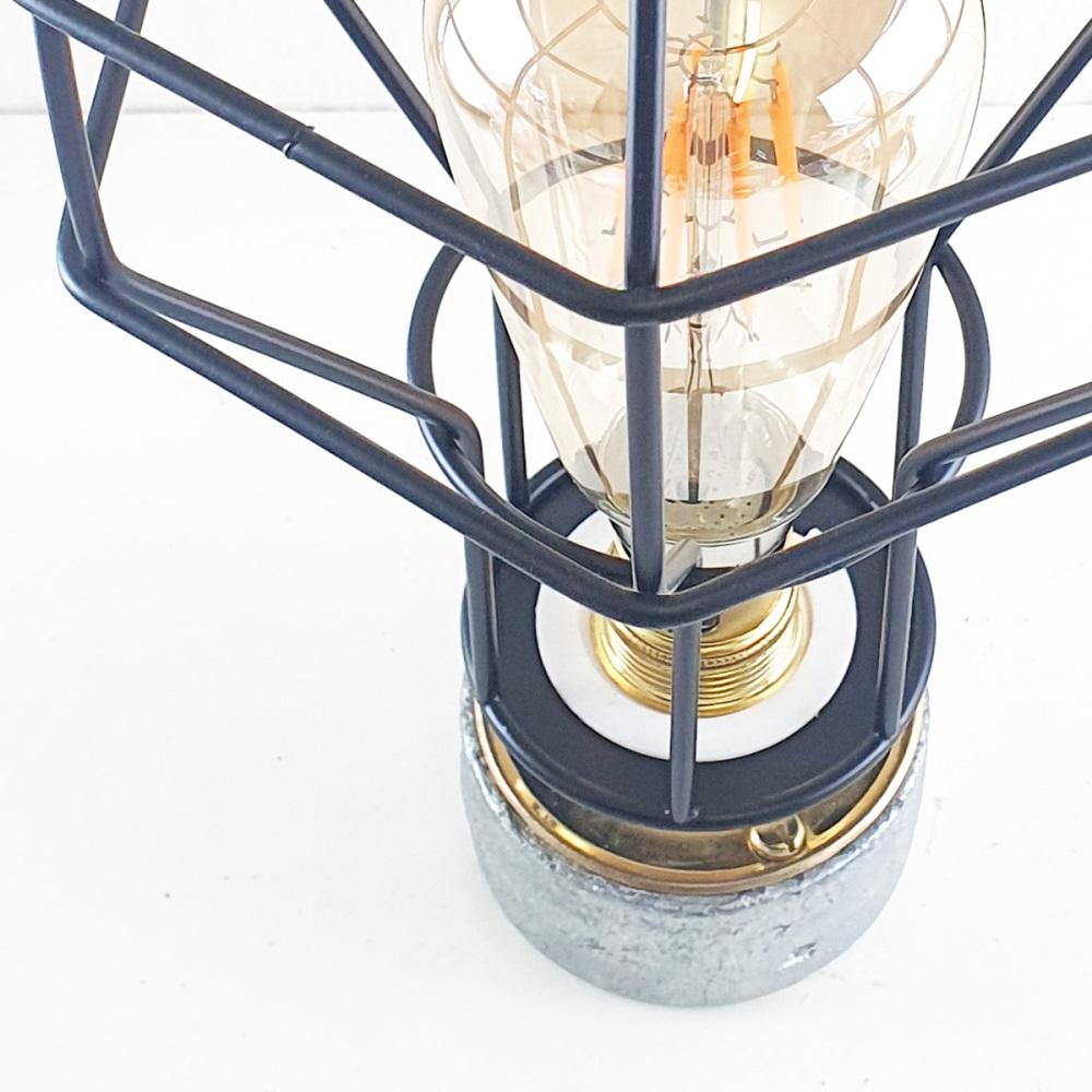 Industrial Lighting Ceiling and Wall Iron Pipe Cage Light ~1579