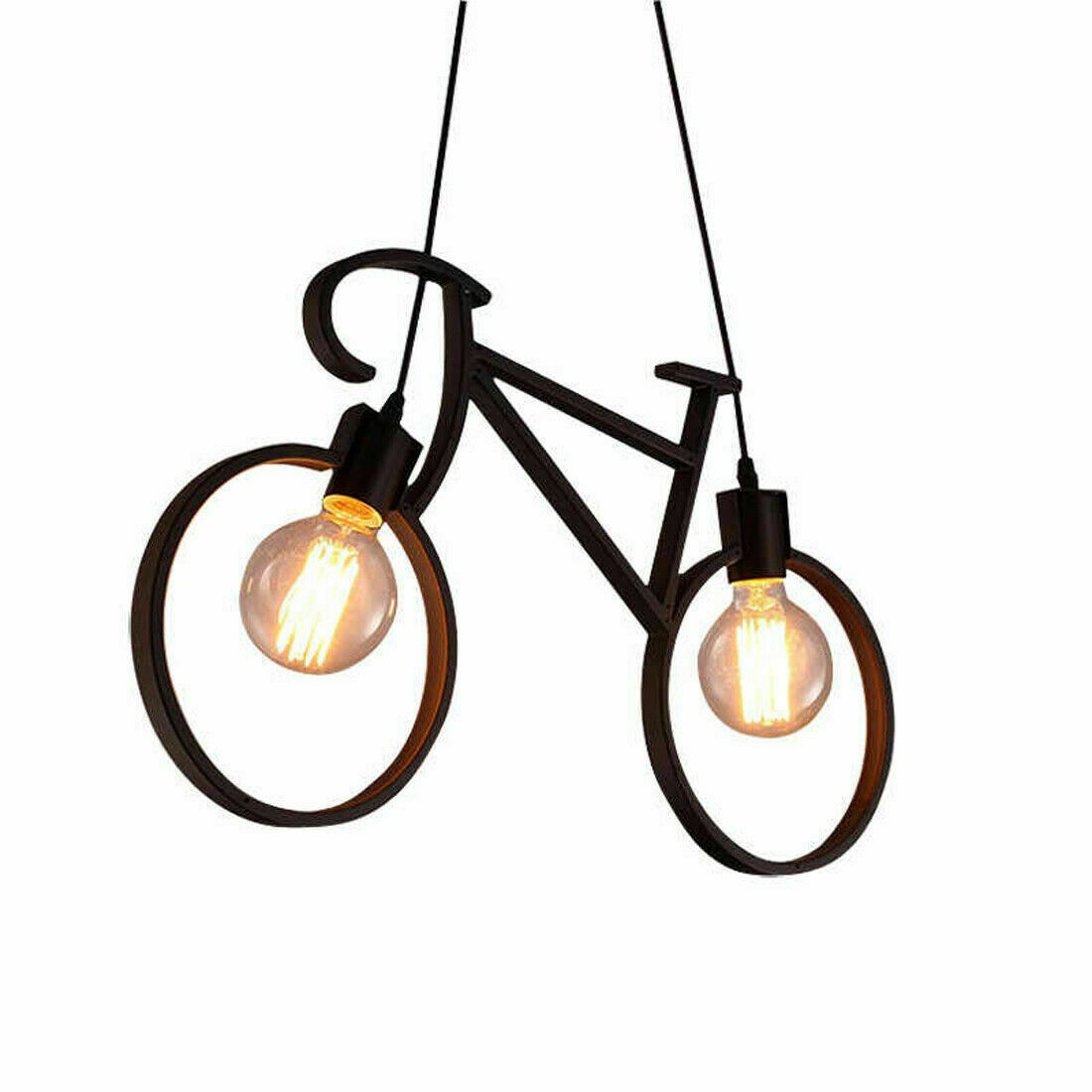Retro Meta Design Bicycle Ceiling Hanging Pendant Light Shade Modern