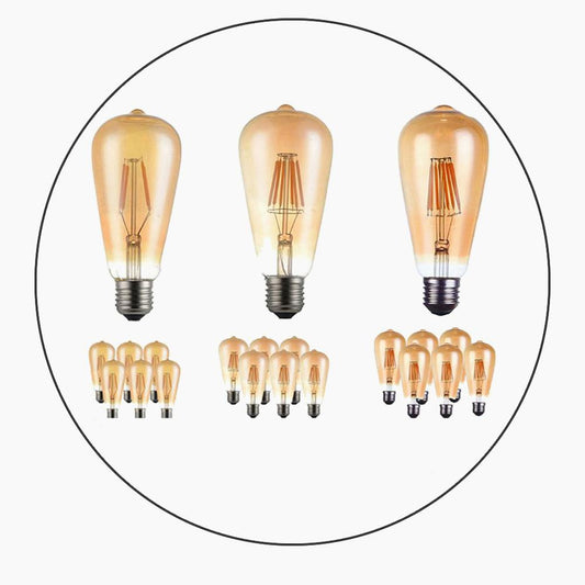 6PCS LED Light Bulbs Filament Antique Bulb Light 4W/6W/8W~2317