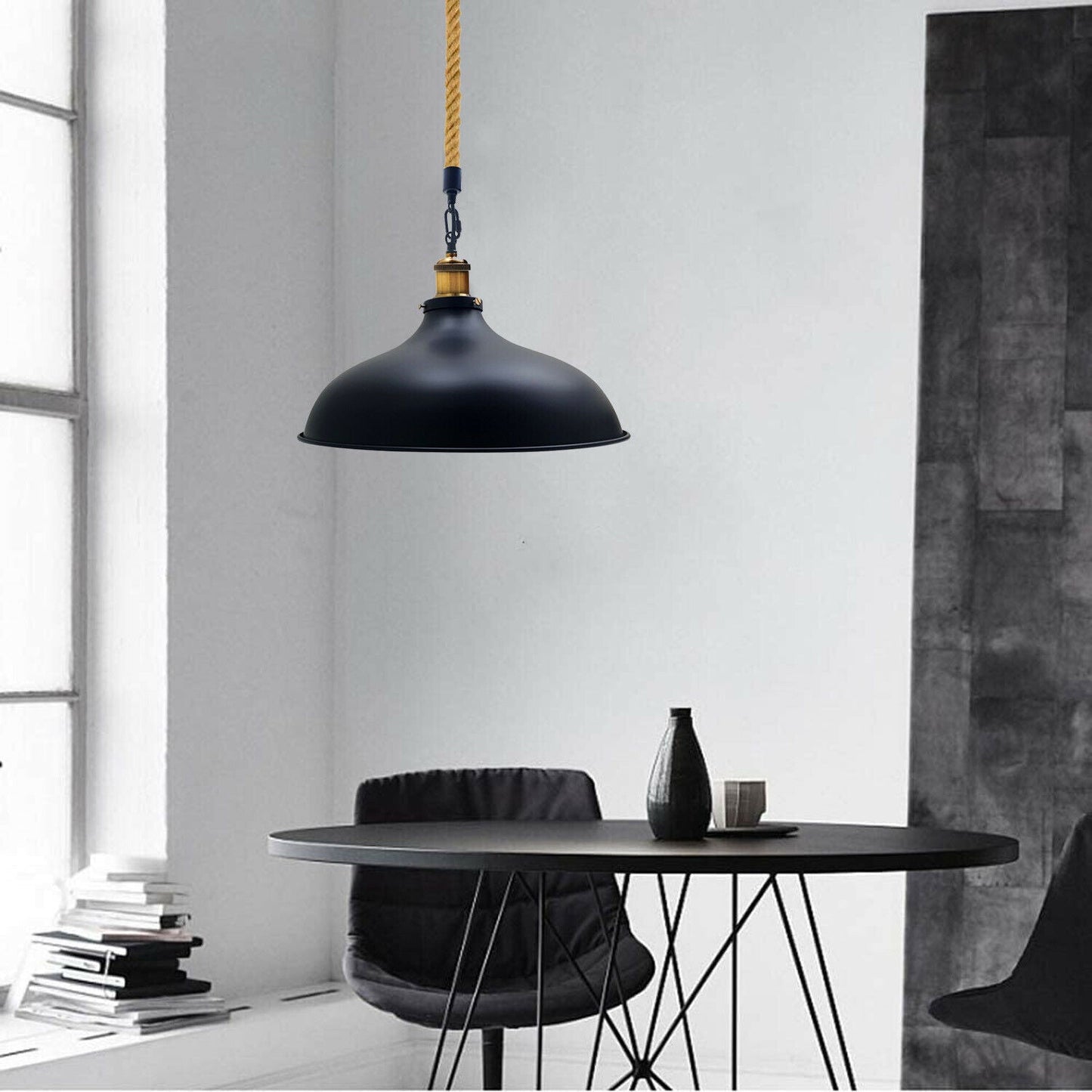 Vintage Industrial Retro Style Ceiling Pendant Light Rustic Lamp Shade