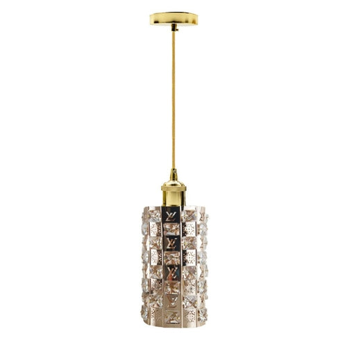 Modern Gold Ceiling Pendant Light Lamp Shade Crystal Droplet UK~1444