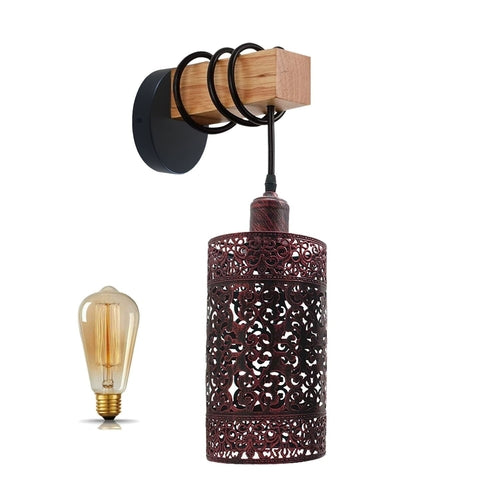 Wall Sconce Down Indoor Wooden Wall Lights Night Lamp for Living Room