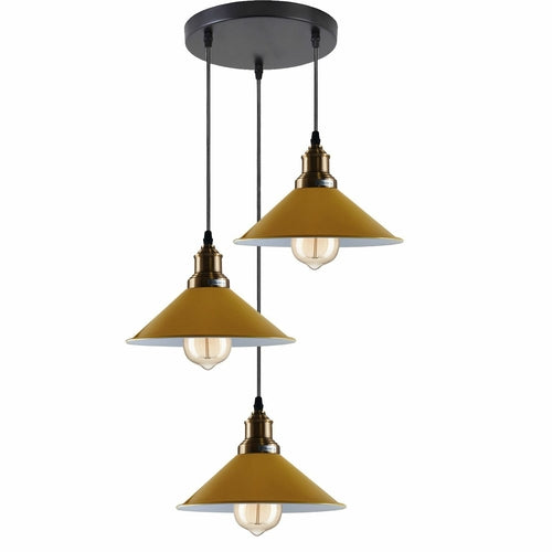 Brass 3 Light Over the Kitchen Island~1302