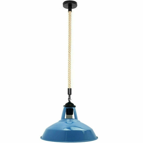 Hemp Rope Hanging Light - E27 Edison Base ~3889