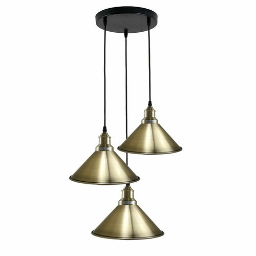 Brass 3 Light Over the Kitchen Island~1302