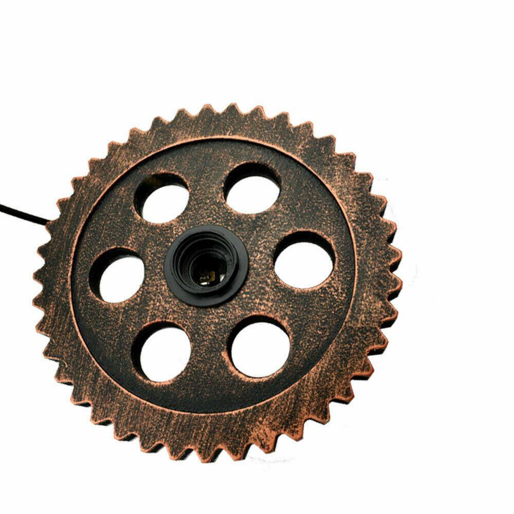 Retro Industrial Vintage Wood Pendant Light Shade Chandelier Ceiling