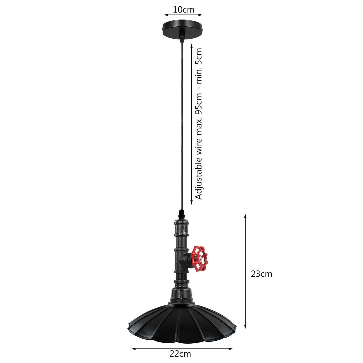 Vintage Style Industrial Pendant Light Chandeliers Steampunk Pipe Lamp