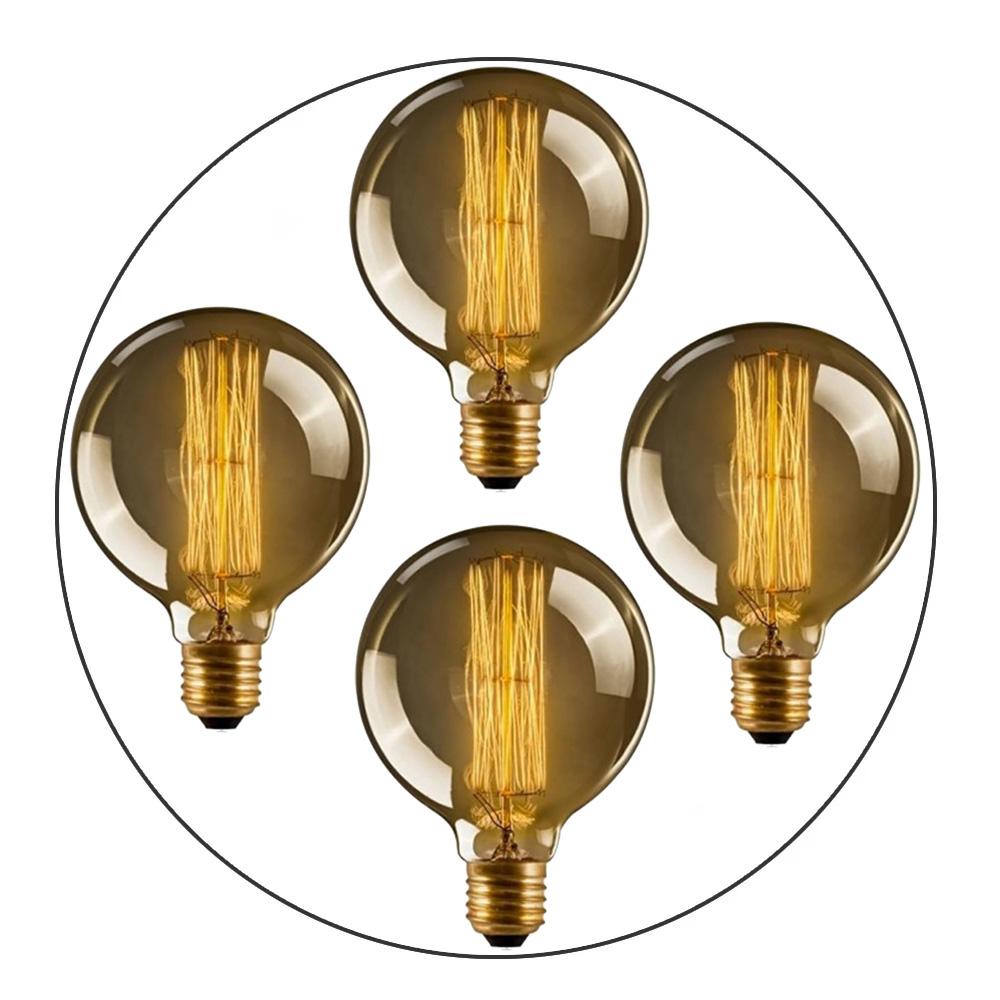 Industrial Light Bulb G95 Edison E27 4W Filament Warm White 2700K~2272