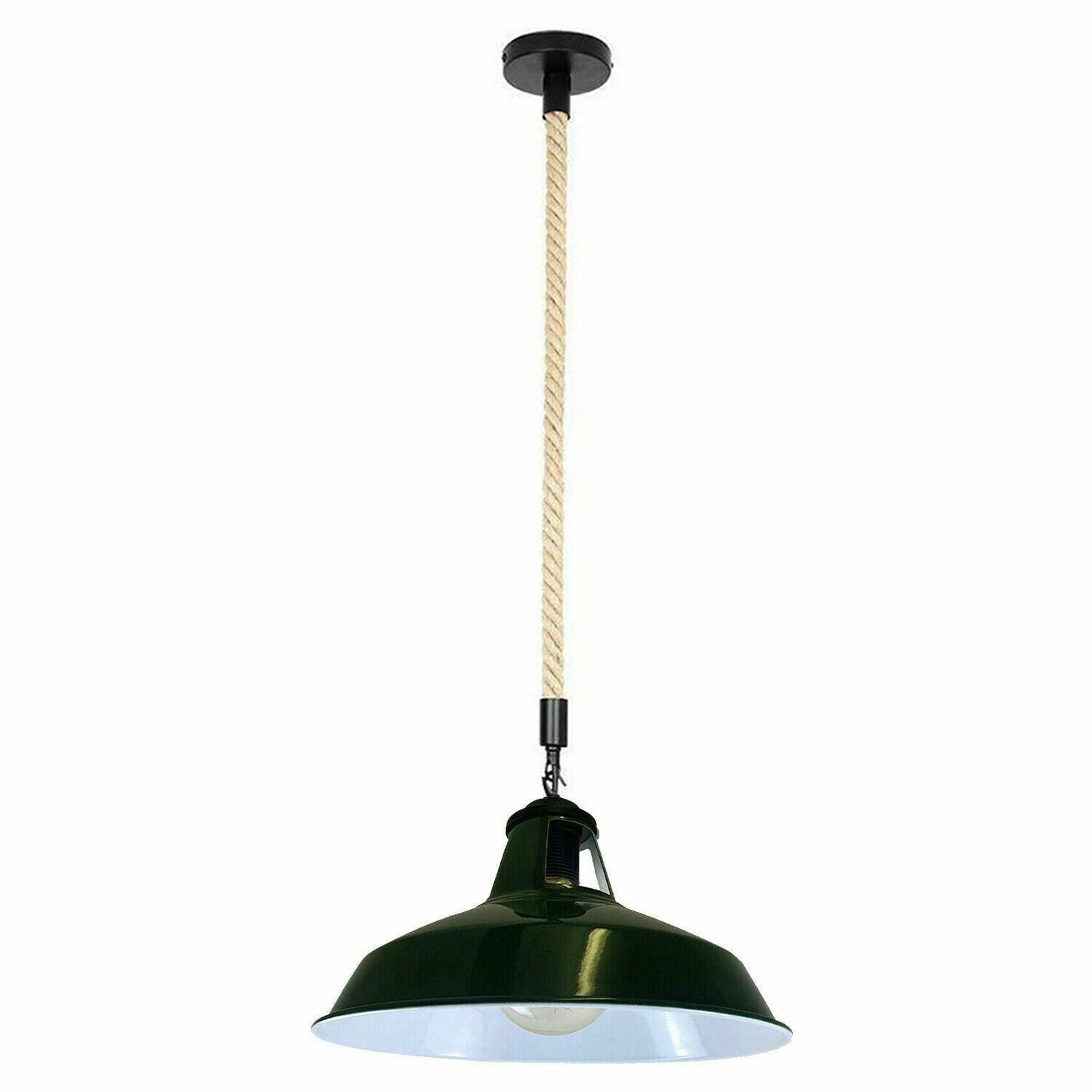 Hemp Rope Hanging Light - E27 Edison Base ~3889