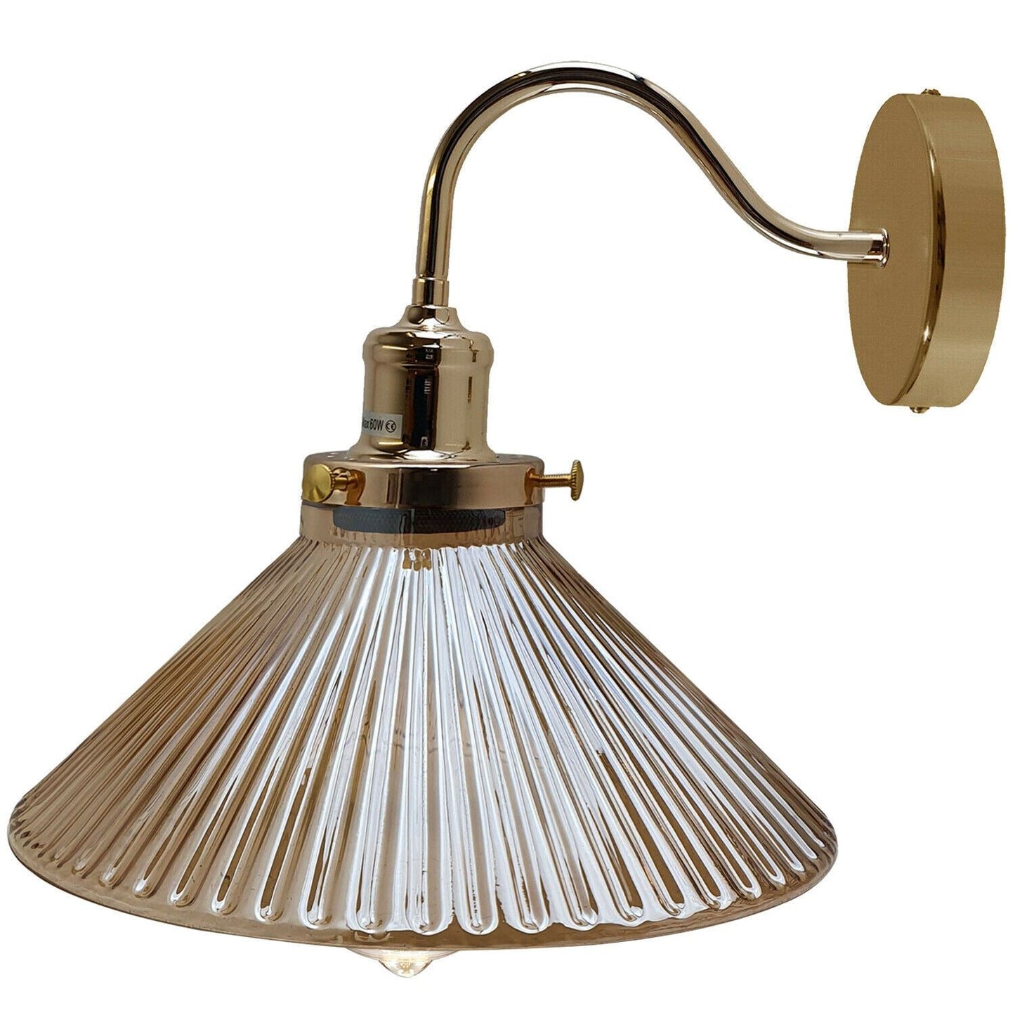 Vintage Indoor Wall Lights Glass Lamp Shades ~1274-3