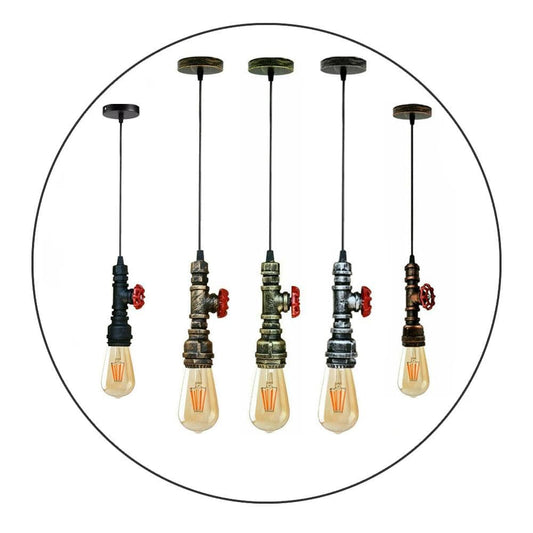 Chandelier Ceiling Light Water Pipe E27 Loft Pendant Light ~2575