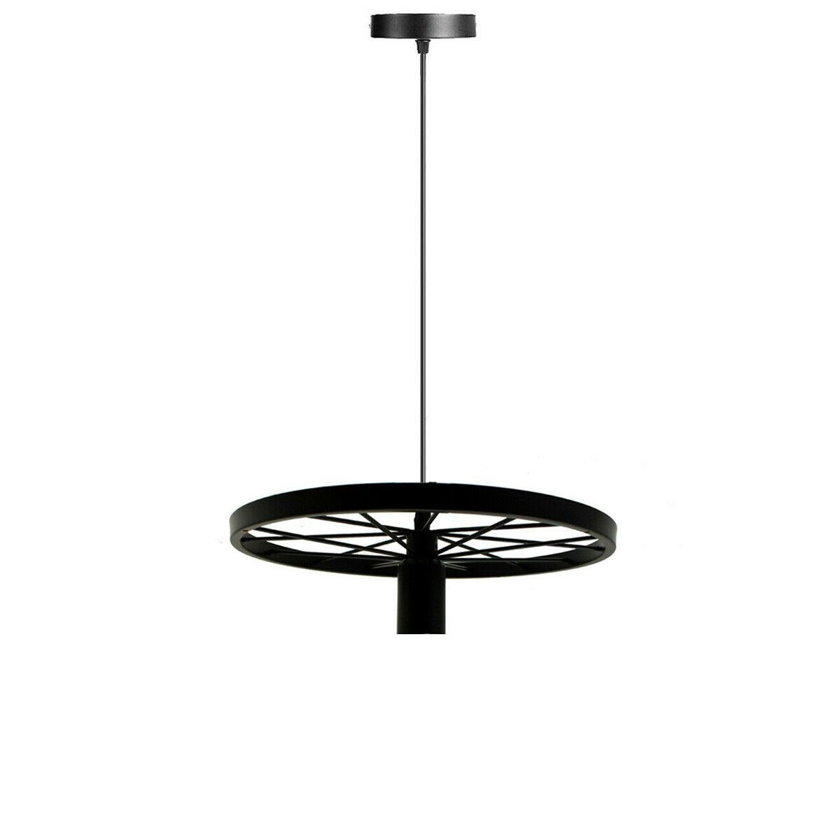 Retro Wheel Pendant Light –  E27 Base ~2245