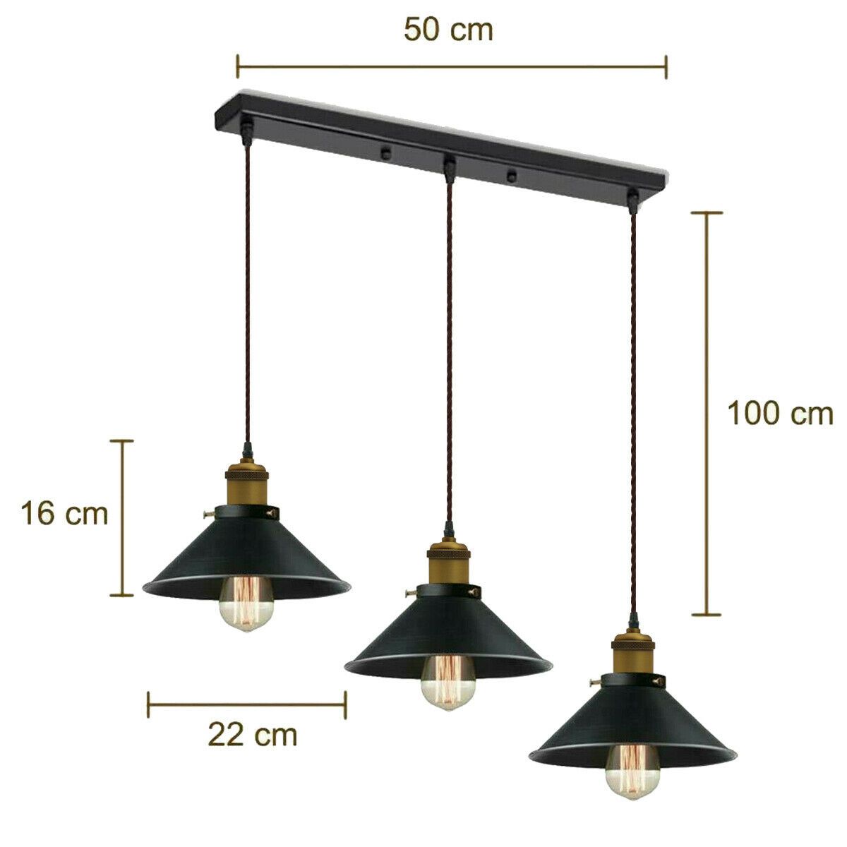 Ceiling Pendant Light Shade with FREE Bulbs ~5716
