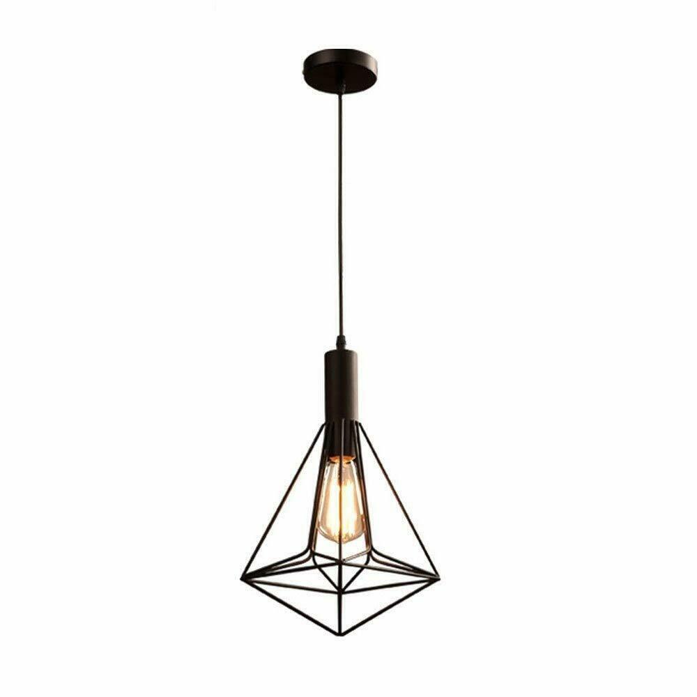 Pendant Light Shade Metal Cage Drum Lampshade Pendant Lamp~2126