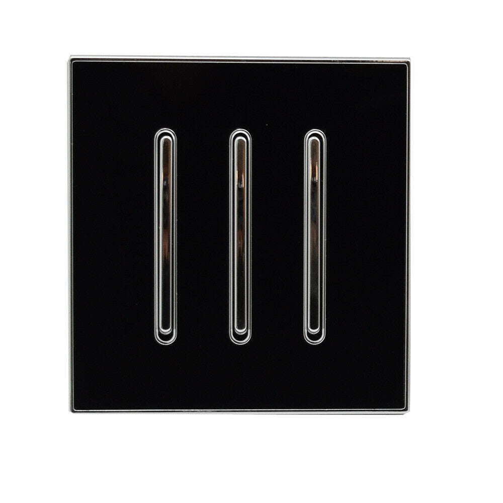 1/2/3 Gang Wall Switch Screw less Brushed Gold Light Switch~3616