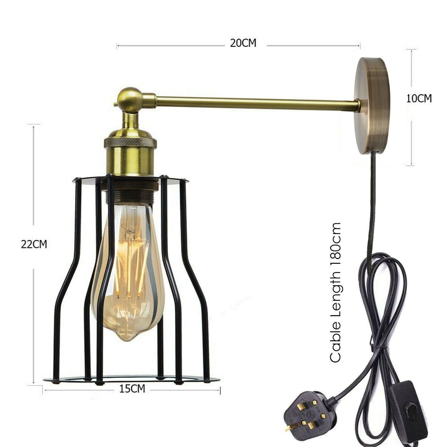 Plug in Bedside Wall Sconces With Lights & Modern Sconces~2259
