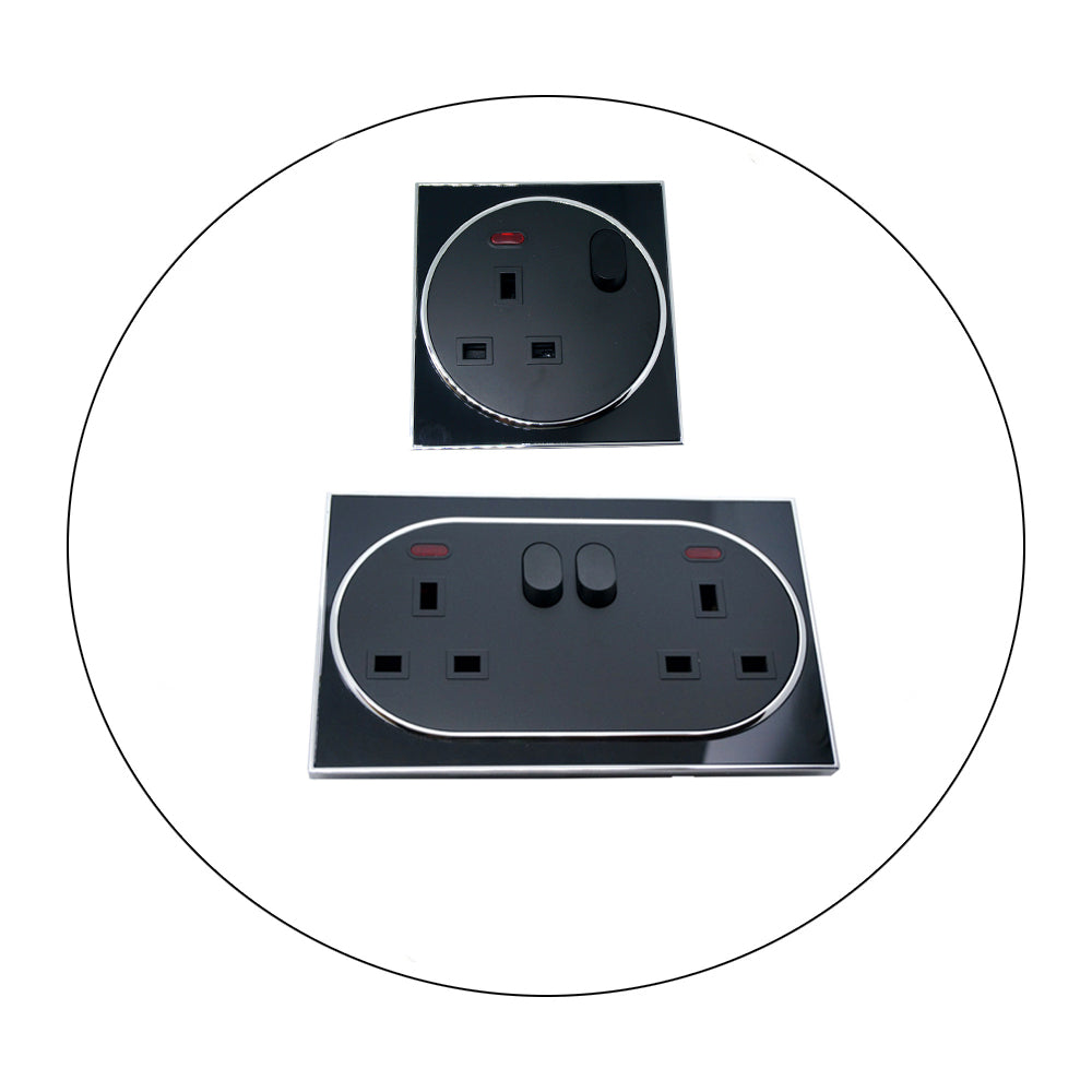 Switch Sockets Screwless Face Classic Uk~2308